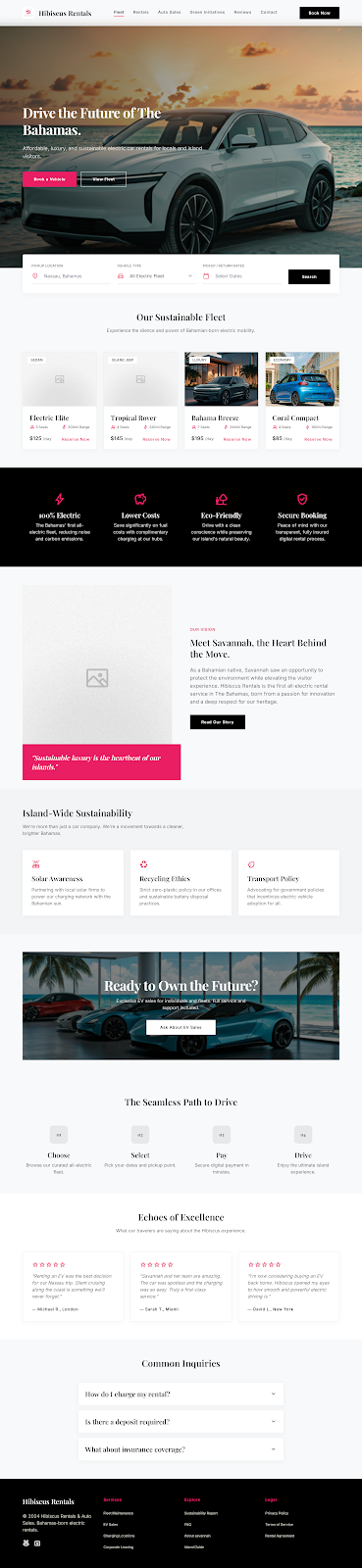 Variation 2 Island Elite homepage preview